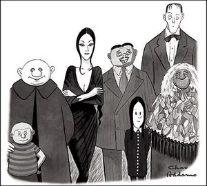 OG Addams family drawn by Charles Addams