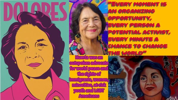 Poster of labor leader and civil rights activist Dolores Huerta
